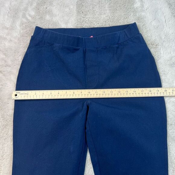 Isaac Mizrahi Pants Womens Size Medium Stretch Navy Blue Pull On - Picture 4 of 8